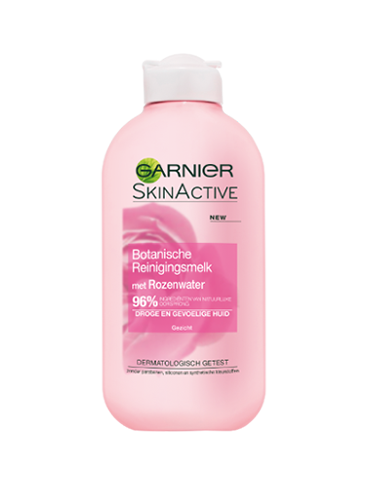 Voorkant verpakking Rozenwater reinigingsmelk